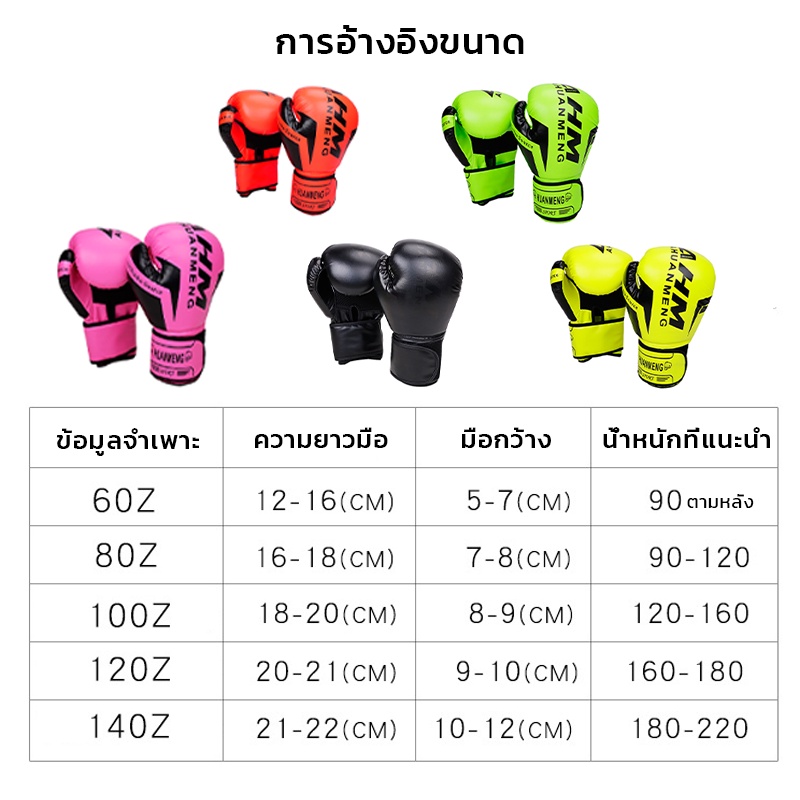 ภาพหน้าปกสินค้านวมชกมวยมืออาชีพ นวมชกมวย นวมชกมวยผู้ใหญ่ Boxing Glove นวมมวยไทย จากร้าน superzee42 บน Shopee