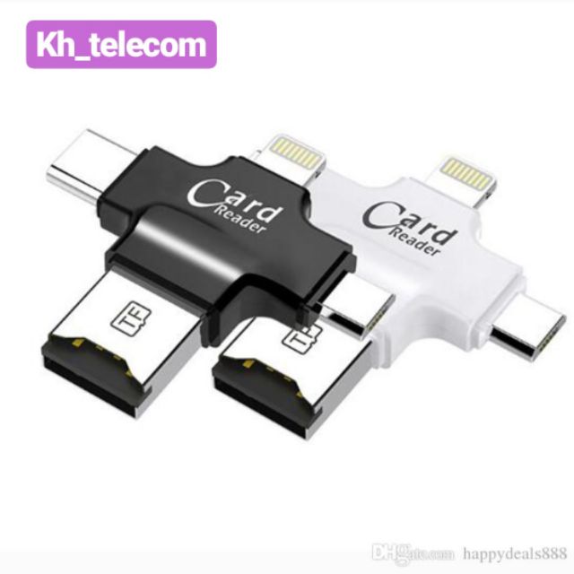 ตัวอ่านเม็มโมรี่การ์ดสำรองข้อมูล OTG Card Reader for iPhone Android ...
