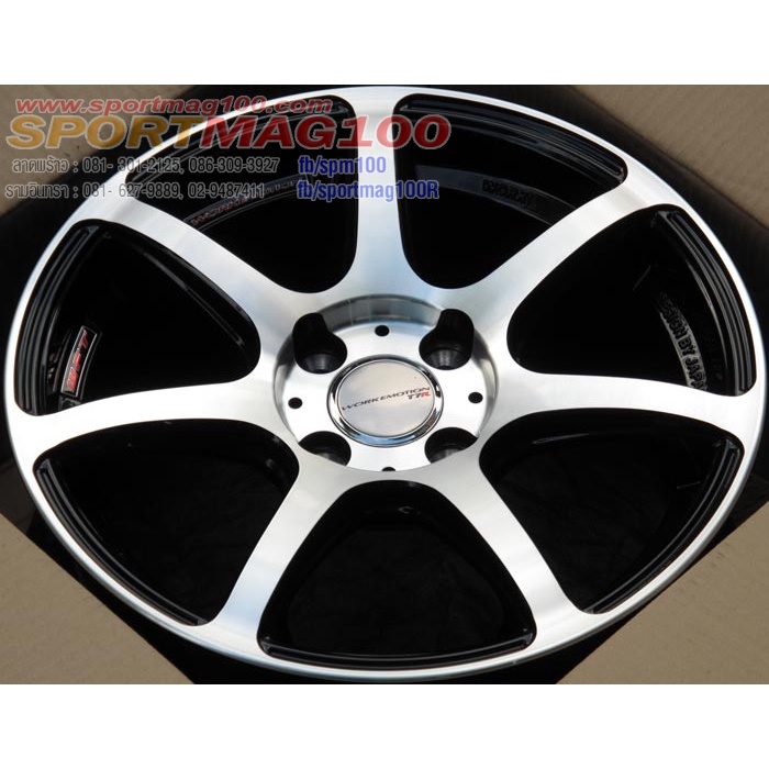 ล้อแม็กซ์ Work T7R สีดำด้าน 7-15นิ้ว 4รู100 ET35 [12429] | Shopee Thailand