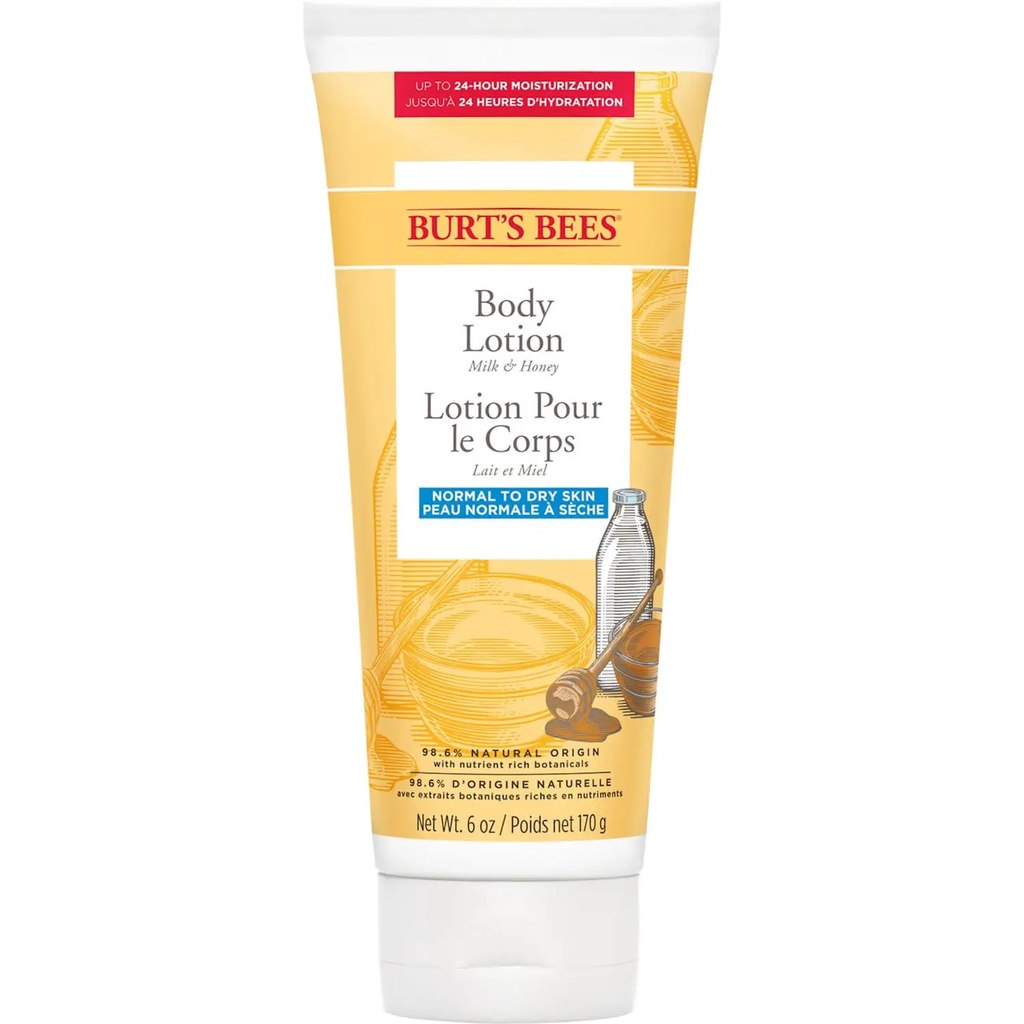 พร้อมส่ง ของแท้ Burt's Bees Body Lotion 25g/170g (Milk & Honey/Cocoa