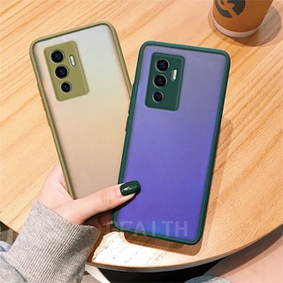 2021 ความรู้สึกผิวด้าน ใหม่ เคส Vivo V23E นุ่มเคสป้องกันกล้องกันชนฝาหลังโปร่งแสง VIVOV23E เคสโทรศัพท์