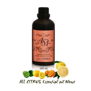 Aroma&amp;More ALL CITRUS Essential Oil Blend น้ำมันหอมระเหยสูตรผสม กลิ่นหอมสดชื่นพิเศษจากส้ม 4 ชนิด 100ML