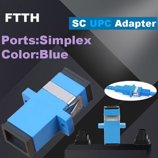 FASO 50-500PCS SC UPC Adapter Single Mode Simplex Fiber Optic Adapter Optical Fiber Coupler SC UPC Fiber Flange SC Conne