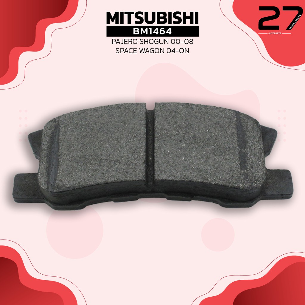 ผ้าเบรคหลัง-mitsubishi-pajero-3-2-โชกุน-nm-3-5-v6-24v-nm-space-wagon-mivec-รหัส-bm1464-top-performance-japan