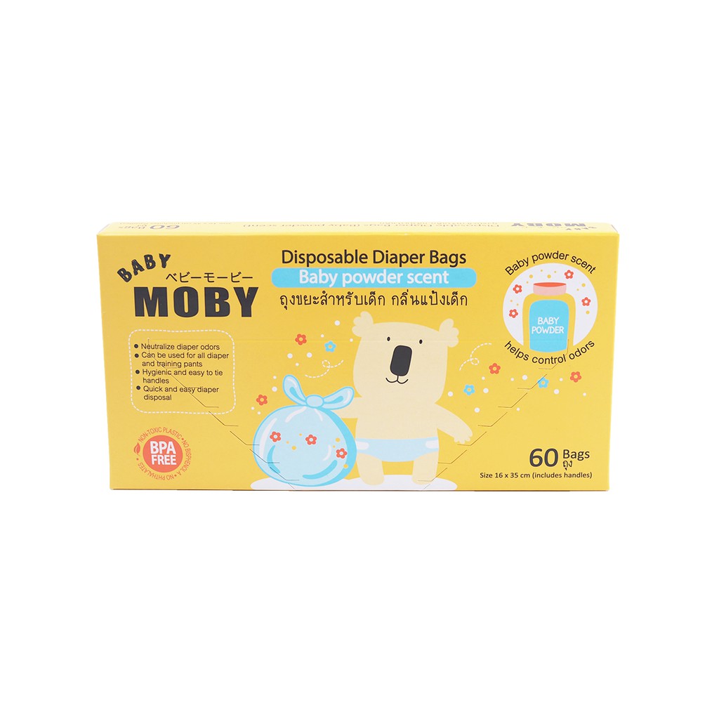 baby-moby-เบบี้-โมบี้-ถุงขยะกลิ่นแป้ง-1-กล่อง-60-ถุง-กล่อง