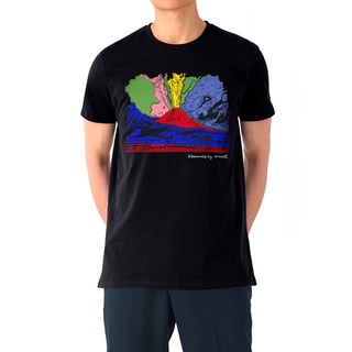 เสื้อยืดพิมพ์ลายแฟชั่น เสื้อยืดผ้าฝ้าย 100% พิมพ์ลาย Vesuvius by Warhol สําหรับผู้ชาย