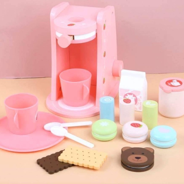 ของเล่นไม้-coffee-maker-set