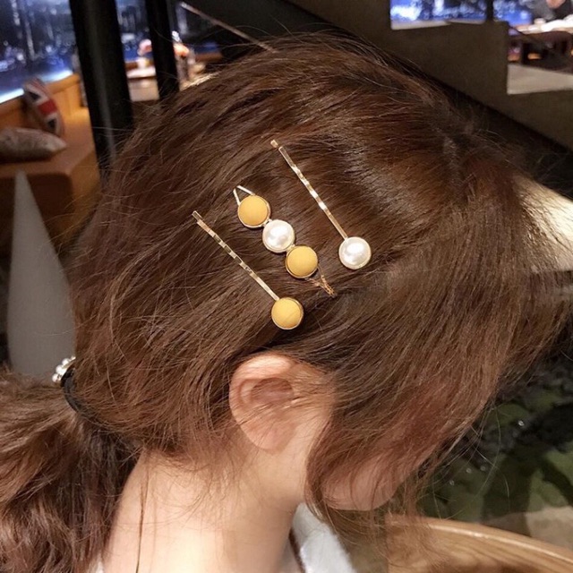 กิ๊บติดผมสีเหลือง-แสนสวย