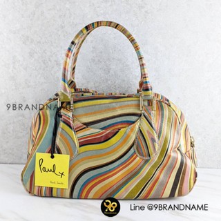 กระเป๋า Used Paul Smith​ Swirl​ Stripe​ Multicolour​ Calf