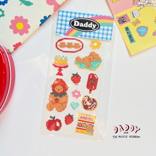 ภาพขนาดย่อของภาพหน้าปกสินค้าbear pixel blue จากร้าน daddy_academy บน Shopee