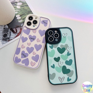 เคสโทรศัพท์มือถือ แบบนิ่ม ลายหัวใจ ตาโต สีเขียว สีม่วง สําหรับ VIVO V29 V27E V25 V11i V9 V23E V15 V5S Y15 Y12 Y17 Y19 U10 S1 Pro Y91i Y95 Y91C Y1S