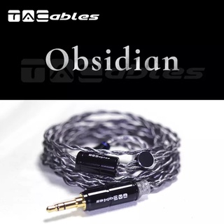 Tacables Obsidian สายเคเบิลหูฟังอัพเกรด ชุบเงิน 5N Occ 532Core สําหรับหูฟัง 0.78 Mmcx Qdc Ie80 Im