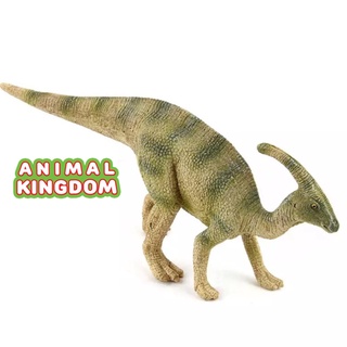 Animal Kingdom - โมเดลไดโนเสาร์ Parasaurolophus เขียวลาย ขนาด 19.50 CM (จากสงขลา)