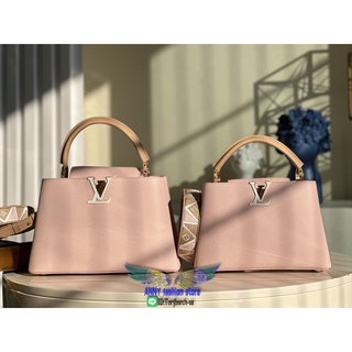 M59020 Louis Lv Capucines BB top-handle handbag versatile multi-pocket shopping tote holidaybag