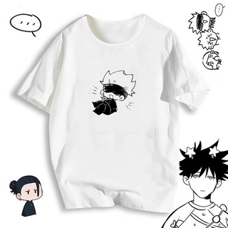 ♕☂Anime Jujutsu Kaisen Gojo Satoru Comic Print Harajuku Style Loose T-shirt Short Sleeve