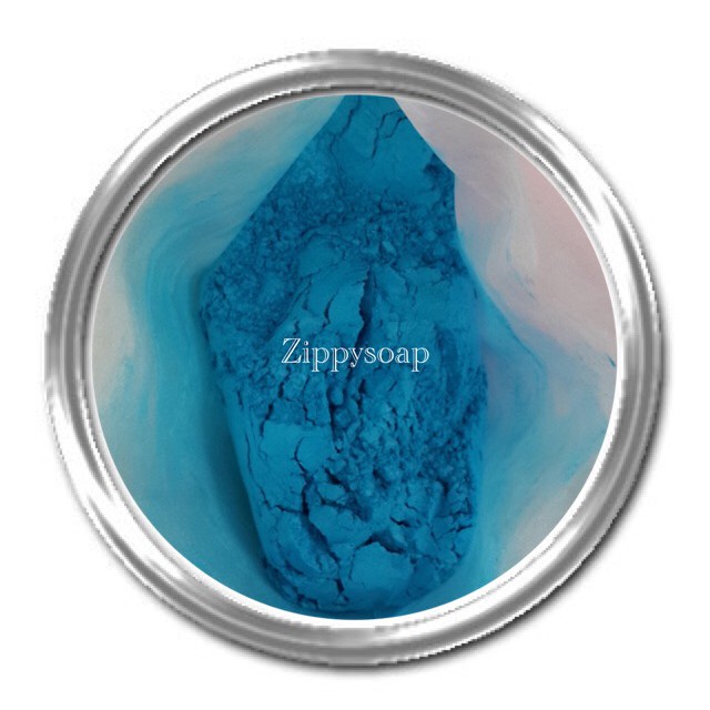 ภาพหน้าปกสินค้าmica สีฟ้า Bright Blue 30g 001710 สินค้าเป็นวัตถุดิบเครื่องสำอาง จากร้าน zippysoap บน Shopee