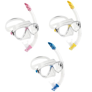 CRESSI MAREA VIP SNORKEL SET CLEAR FRAME-ชุดอุปกรณ์ดำน้ำหน้ากากพร้อมท่อ สำหรับผู้ใหญ่