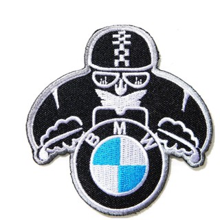 BMW MOTORCYCLES 004 ป้ายติดเสื้อแจ็คเก็ต อาร์ม ป้าย ตัวรีดติดเสื้อ อาร์มรีด อาร์มปัก Badge Patches