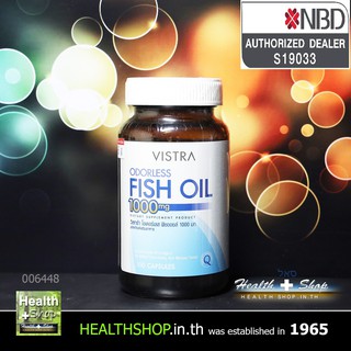 ภาพขนาดย่อของภาพหน้าปกสินค้าVISTRA Odorless Fish Oil 1000mg 100cap ( วิสตร้า น้ำมันปลา Omega 3 EPA DHA ) จากร้าน healthshop.in.th บน Shopee