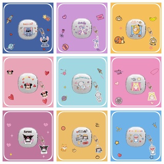 เคสหูฟัง TPU นิ่ม แบบใส ลายการ์ตูนนักบินอวกาศ มิกกี้เมาส์ พร้อมตะขอ สําหรับ Baseus Bowie WM02 TWS WM02 เคส Baseus WM02