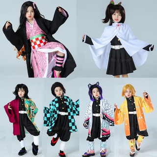 Anime Demon Slayer Kimetsu no Yaiba Cosplay Costume Kamado Tanjirou Kamado Nezuko Agatsuma Zenitsu