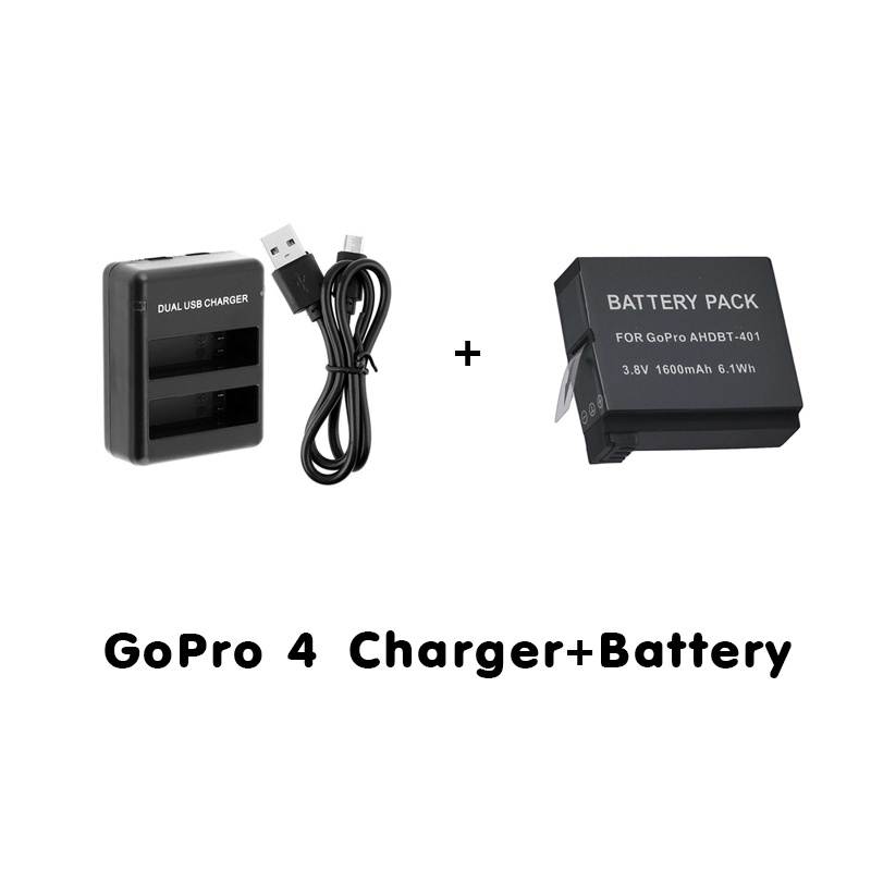 gopro-4-black-silver-dual-usb-charger-ahdbt-401-battery-แท่นชาร์จ-ที่ชาร์จ-แบตเตอร์รี่