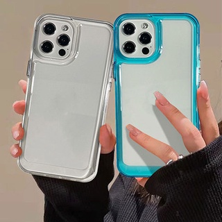 เคสโทรศัพท์มือถือแบบใส กันกระแทก ลายอวกาศ สีมาการอง สําหรับ iPhone 13 12 11 Pro XS Max X XR 7 8 6 6S Plus