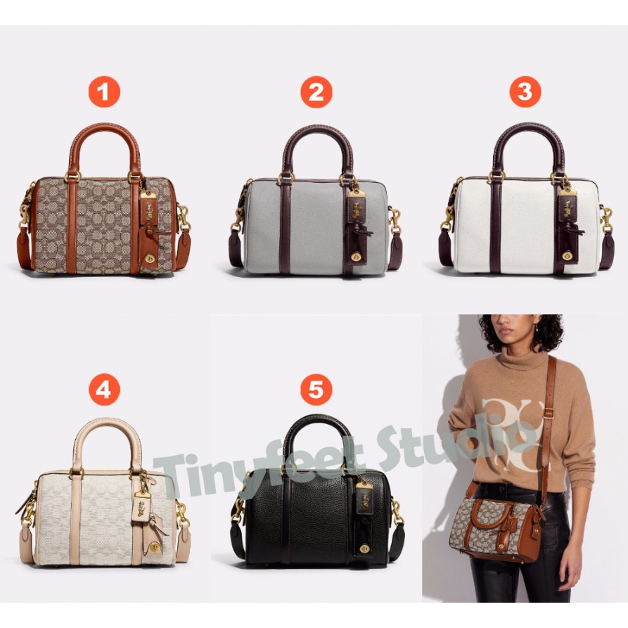 coach-c8529-c8530-ca117-ruby-satchel-25-in-signature-textile-jacquard-women-กระเป๋าสะพายข้าง-8529-8530-117