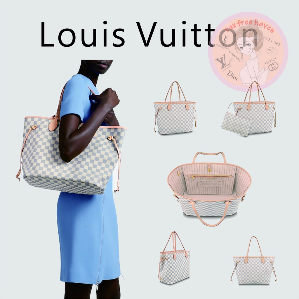 shopee-ลดกระหน่ำ-ของแท้-100-louis-vuitton-brand-new-neverfull-medium-handbag