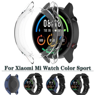 เคสซิลิโคน TPU แบบนิ่ม กันกระแทก สําหรับ Xiaomi Mi Watch Color Sport Case Silicone Shockproof Protective Cover Soft TPU Protector Shell Frame For Mi Watch Color2 /S1 active Case