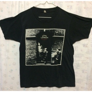 เสื้อยืดคอกลม แขนสั้น พิมพ์ลายอัลบั้ม John Lennon Rock N Roll สไตล์เกาหลี สําหรับผู้ชาย