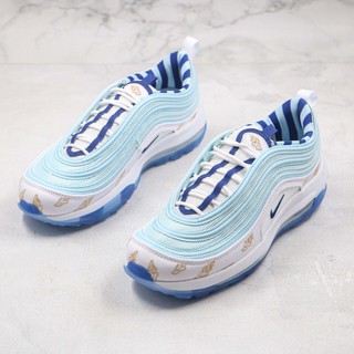 ☂✢Chunyuan บริษัทระดับ สีขาว สีน้ำเงิน Wings AirMax97 Blue New Color รองเท้ากอล์ฟ อินเทรนด์ ต้องมี ใหม่