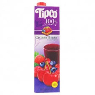 Tipco Cherry Berry &amp; Grape Juice 1000 ml. Twin pack