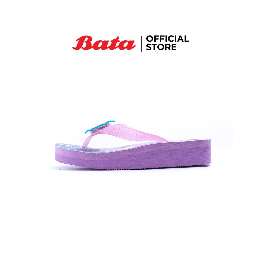 bata-บาจา-รองเท้าแตะ-ใส่ลำลอง-รองเท้าใส่เล่น-สายคาดลายการ์ตูนเจ้าหญิงเอลซ่าจาก-frozen-สำหรับเด็กหญิง-รุ่น-elsa-หลากสีสัน