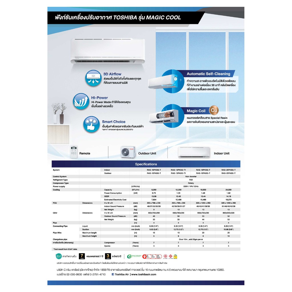 ส่งฟรี-แอร์โตชิบา-toshiba-รุ่น-magic-cool-ras-pksg-แอร์ติดผนัง-ประหยัดไฟเบอร์-5