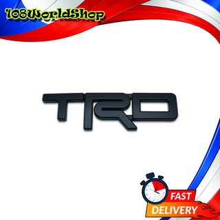 โลโก้ "TRD" size M สูง 6เซน สีดำด้าน ไฮลัค รีโว้ ร็อคโค สี ดำ Hilux Revo, Rocco Toyota 2 , 4 ประตู ปี2014-2018