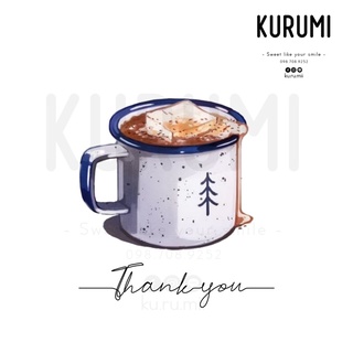 ภาพขนาดย่อของภาพหน้าปกสินค้าการ์ดขอบคุณ มินิมอล Thank you card คาเฟ่ ในช็อปปี้ T4 จากร้าน kurumi2910 บน Shopee ภาพที่ 3
