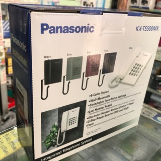 ภาพขนาดย่อของภาพหน้าปกสินค้าโทรศัพท์บ้าน โทรศัพท์พานาโซนิก แท้100% Panasonic รุ่น KX-TS500MXW จากร้าน mngadget บน Shopee
