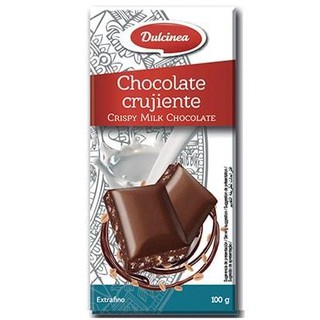 สินค้า ดัลซีเนีย คริสปี้มิลค์ช็อกโกแลตบาร์ 100 กรัม - Dulcinea Crispy Milk Chocolate Bar 100g