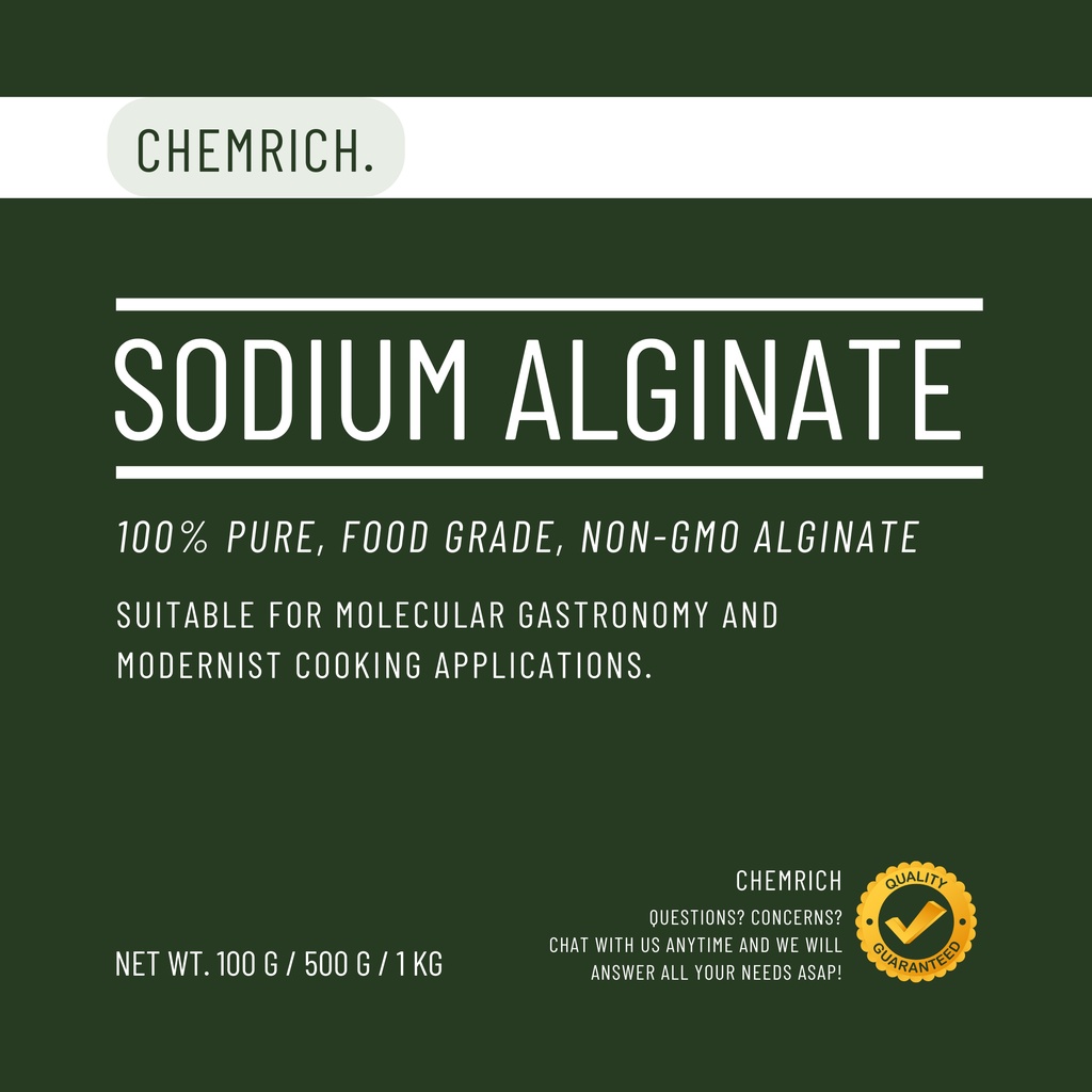 ภาพหน้าปกสินค้า100G/500G โซเดียมอัลจิเนต Food grade (โซเดียม อัลจิเนต) / Sodium alginate (Algin) Food grade - Chemrich จากร้าน chem.rich บน Shopee