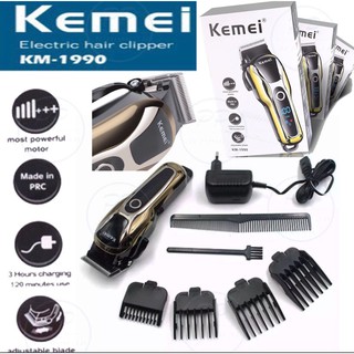 Kemei แบตเตอร์เลี่ยนไร้สายจอ LCD แสดงสถานะแบต &amp; ปุ่มเทอโบเพิ่มความแรง รุ่น KM-1990