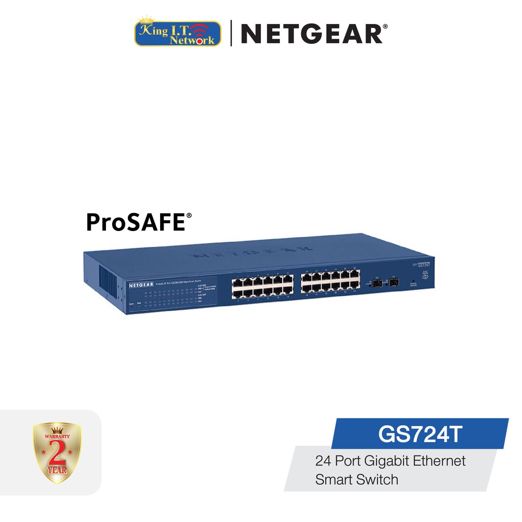 NETGEAR (GS724T) 24Port Gigabit Smart Managed Pro Switch
