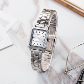ภาพหน้าปกสินค้านาฬิกา Casio รุ่น LTP-V007D-7E นาฬิกาผู้หญิง สายแสตนเลส หน้าปัดขาว สุดหรู -ของแท้ 100% รับประกันสินค้า 1 ปีเต็ม ที่เกี่ยวข้อง