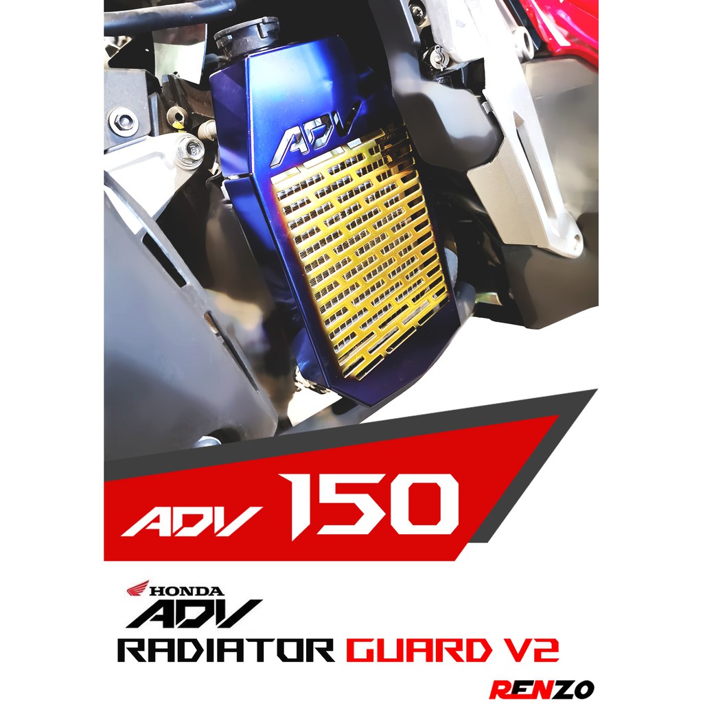 การ์ดหม้อน้ำ V2 HONDA ADV 150 คุณภาพสูง แบบหนา ตะแกรงหม้อน้ำ HONDA ...