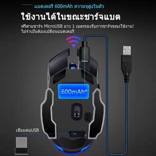 ภาพขนาดย่อของภาพหน้าปกสินค้าKONIG เม้าส์ Mouse รองรับระบบไร้สาย / คู่ Gaming Optical Engine เมาส์ไร้เสียง ายเมาส์ไร้สาย การออกแบบตามหลักสรีรศาสตร์ จากร้าน konigofficial บน Shopee ภาพที่ 4