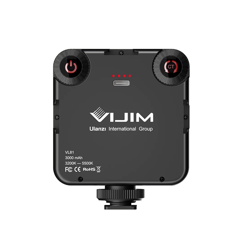 ulanzi-vijim-vl81-ไฟติดหัวกล้อง-มาพร้อมแบตเตอรี่ในตัว-rechargable-led-ไฟพกพา