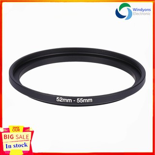 สินค้า ราคาสุดคุ้ม☀เลนส์ ชุดตัวกรองอะแดปเตอร์ Up 52mm-55mm Black Filter Ring 55mm Lens Step Metal 52mm 52-55 Rings To Adapter