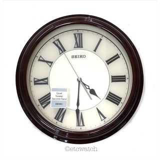 พร้อมส่ง&gt; นาฬิกาแขวน Seiko QXA667Z ตัวเรือนทำจากไม้เปียโน ขนาด 11 นิ้ว