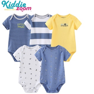 Kiddiezoom ชุด 5 ชิ้น การพิมพ์ ฟ้าใส เรือใบ+ เพียวไวท์+ สีฟ้าและสีขาว หนา ลายทาง+ สีเหลืองบริสุทธิ์+ สีฟ้าและสีขาว บาง ลาย ฝ้าย เด็กผู้ชาย ชุดนอน สาว แฟชั่น รายวัน ออกไป ที่รัก จั๊มสูท ฤดูใบไม้ร่วง เวอร์ชั่นเกาหลี เสื้อแจ็กเกต ชุดวอร์ม