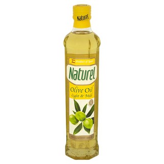 Naturel Olive Oil Light &amp; Mild ไลท์ แอนด์ ไมล์ด โอลีฟ ออยล์ (น้ำมันมะกอกผ่านกรรมวิธี)ตราเนเชอเรล 500 มล.